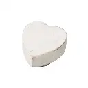 Pomo 35mm Madera de Mango Decapada Blanca