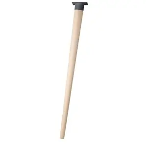 Pata inclinada de madera de haya con soporte negro 710 mm