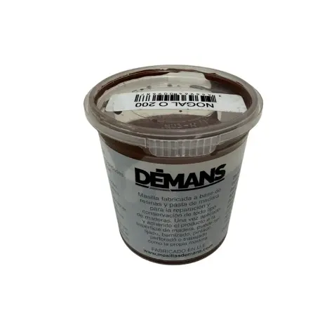 Masilla Demans color nogal oscuro - tarro de 200 g