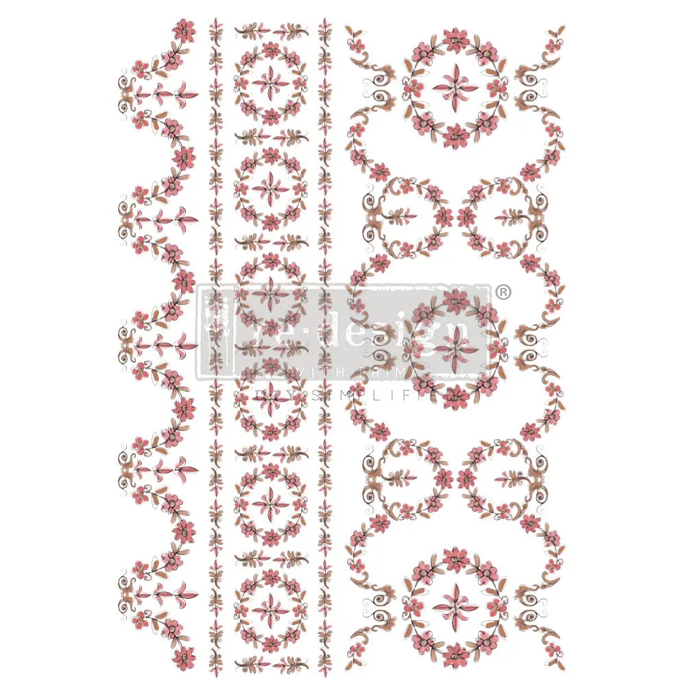 Transfers - Prima & Annie Sloan - Guirnalda floral