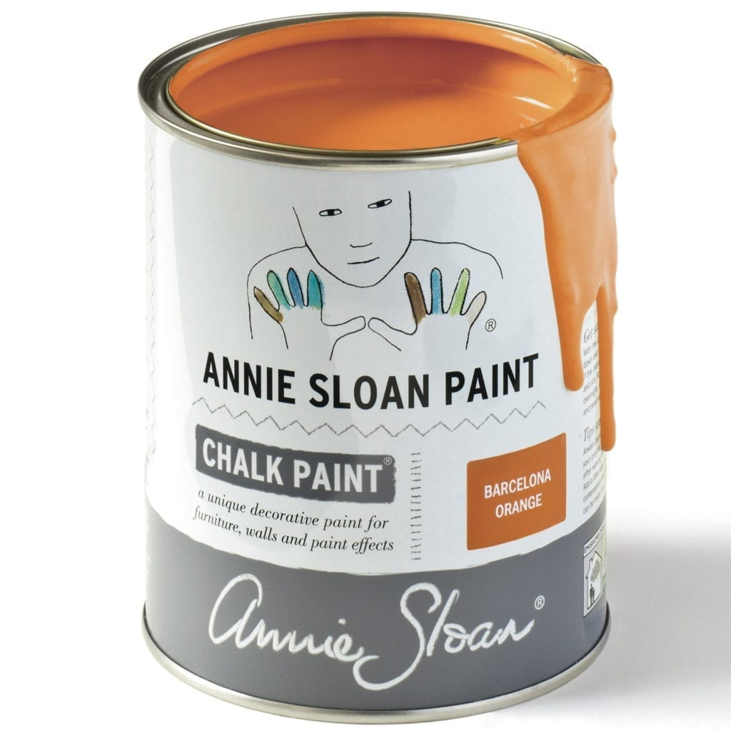 [P024BOR.1201.01] Pintura a la tiza - Annie Sloan's Chalk Paint Barcelona Orange (120 ml)