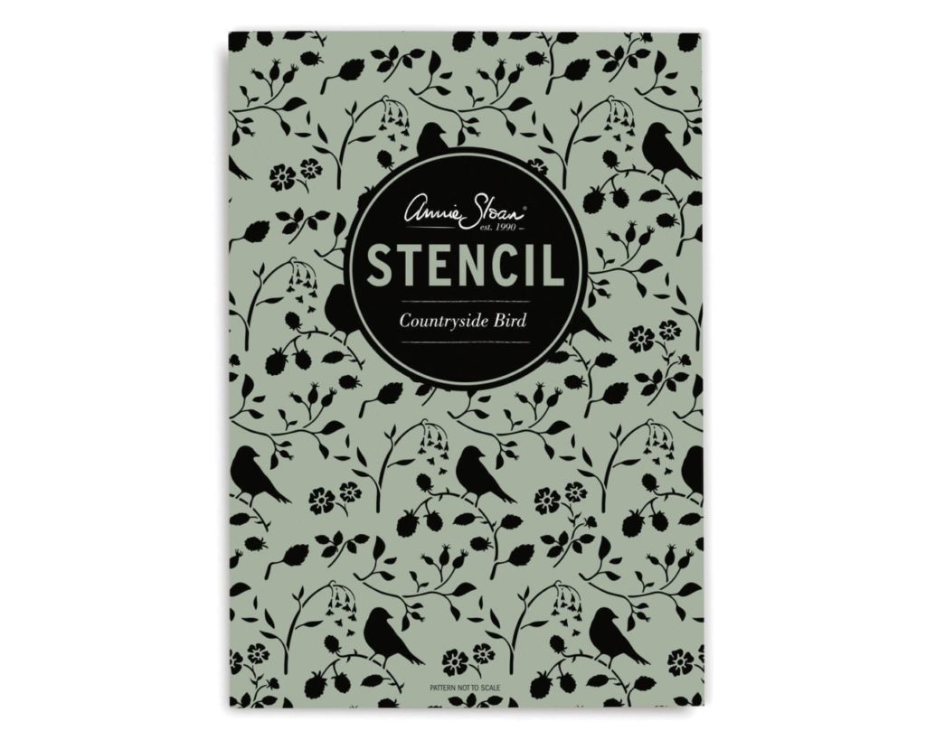 Plantilla stencil - Pájaro campestre