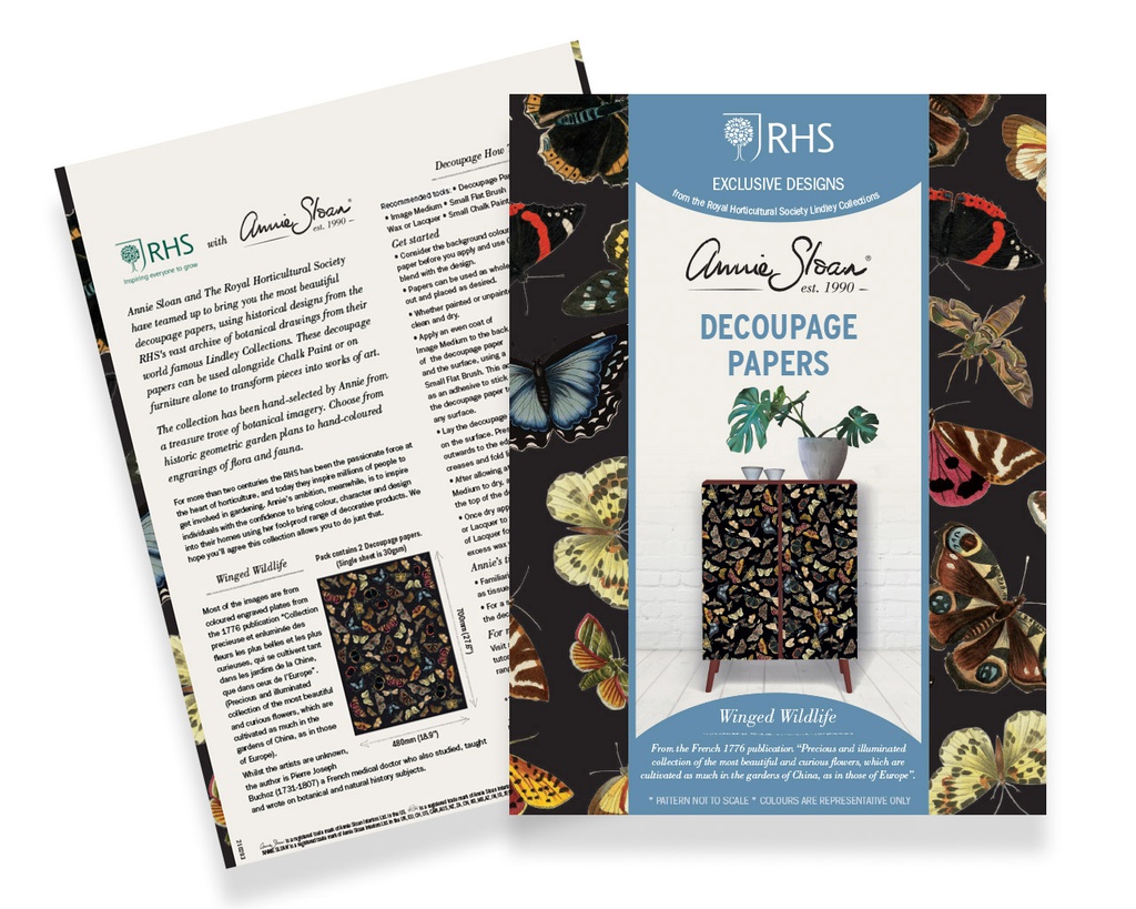 [DPWW001.0001.01] Papel de decoupage - Fauna alada